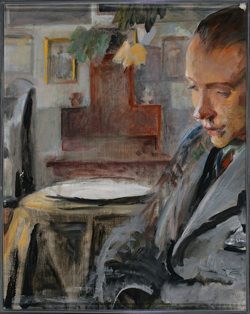 Portrætstudie (kunstnerens søn Rafał) af Jacek Malczewski