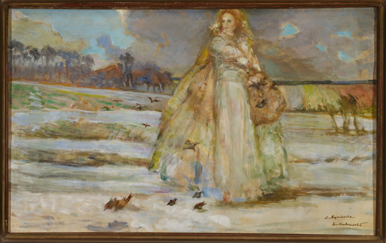 Den hellige Agnes af Jacek Malczewski