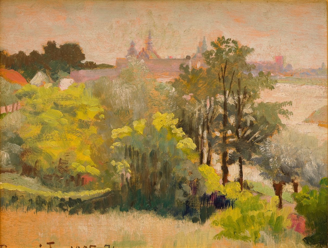 Udsigt over Kraków fra Zwierzyniec af Jacek Malczewski