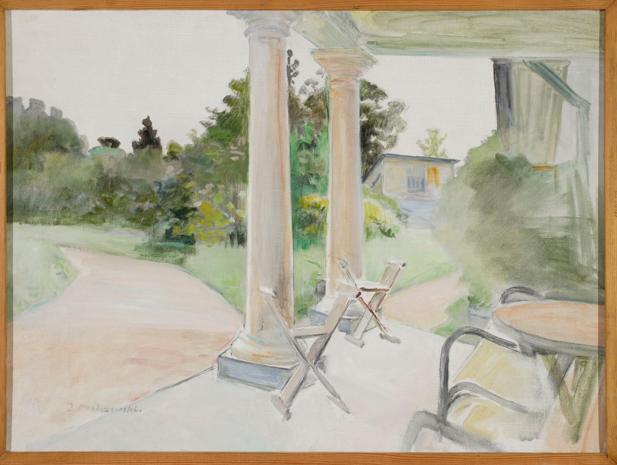 Udsigt fra verandaen i Lusławice af Jacek Malczewski