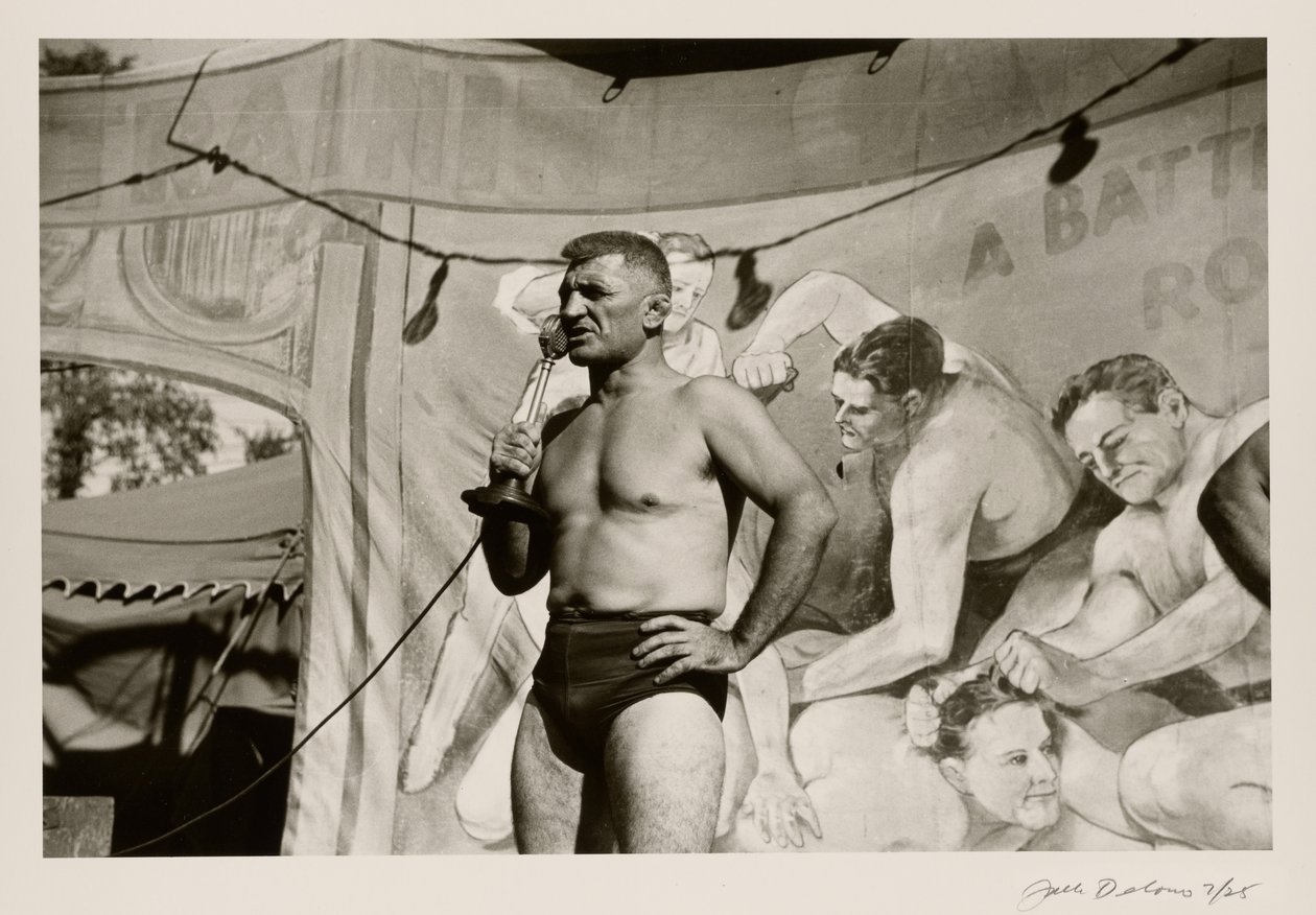 [Mand med mikrofon] af Jack Delano