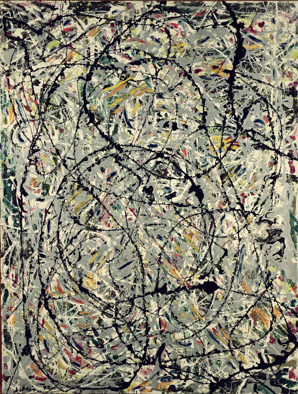 Bølgende stier af Jackson Pollock