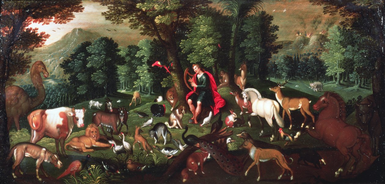 Orfeus og dyrene af Jacob Bouttats