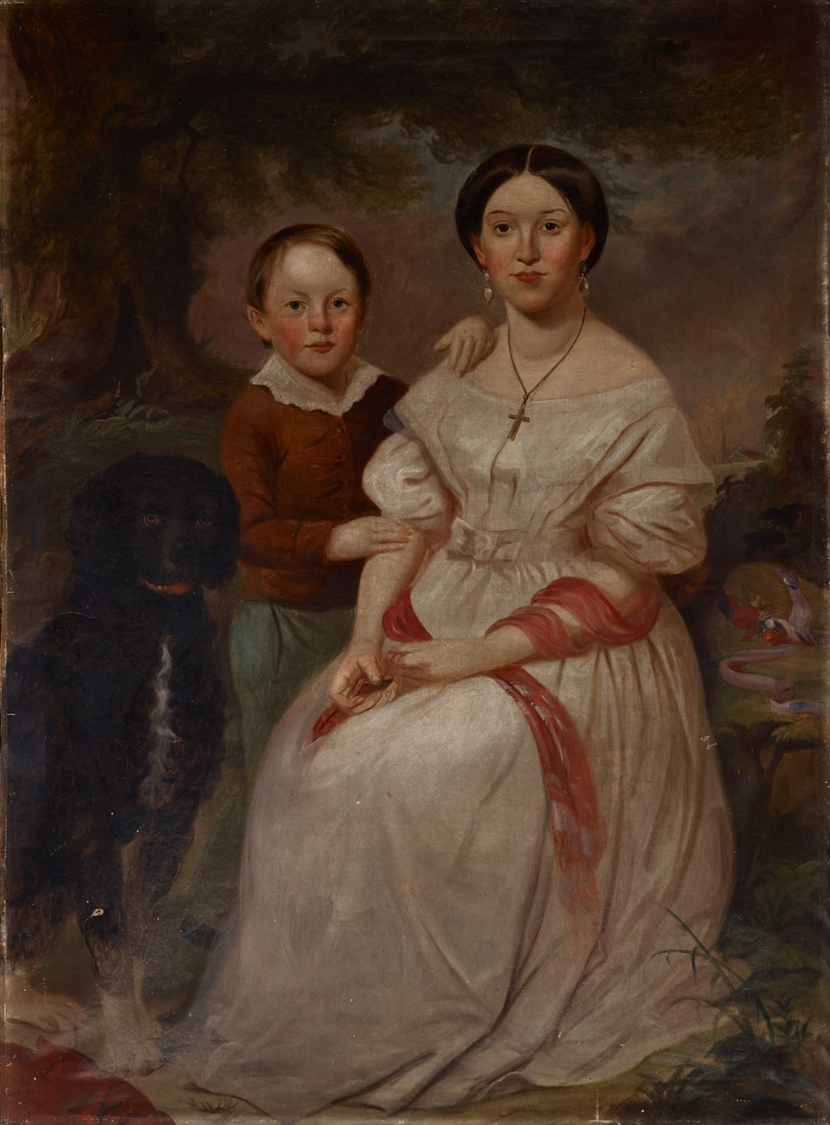 Portræt af Sarah Elizabeth Morrison og Samuel Morrison af Jacob Cox
