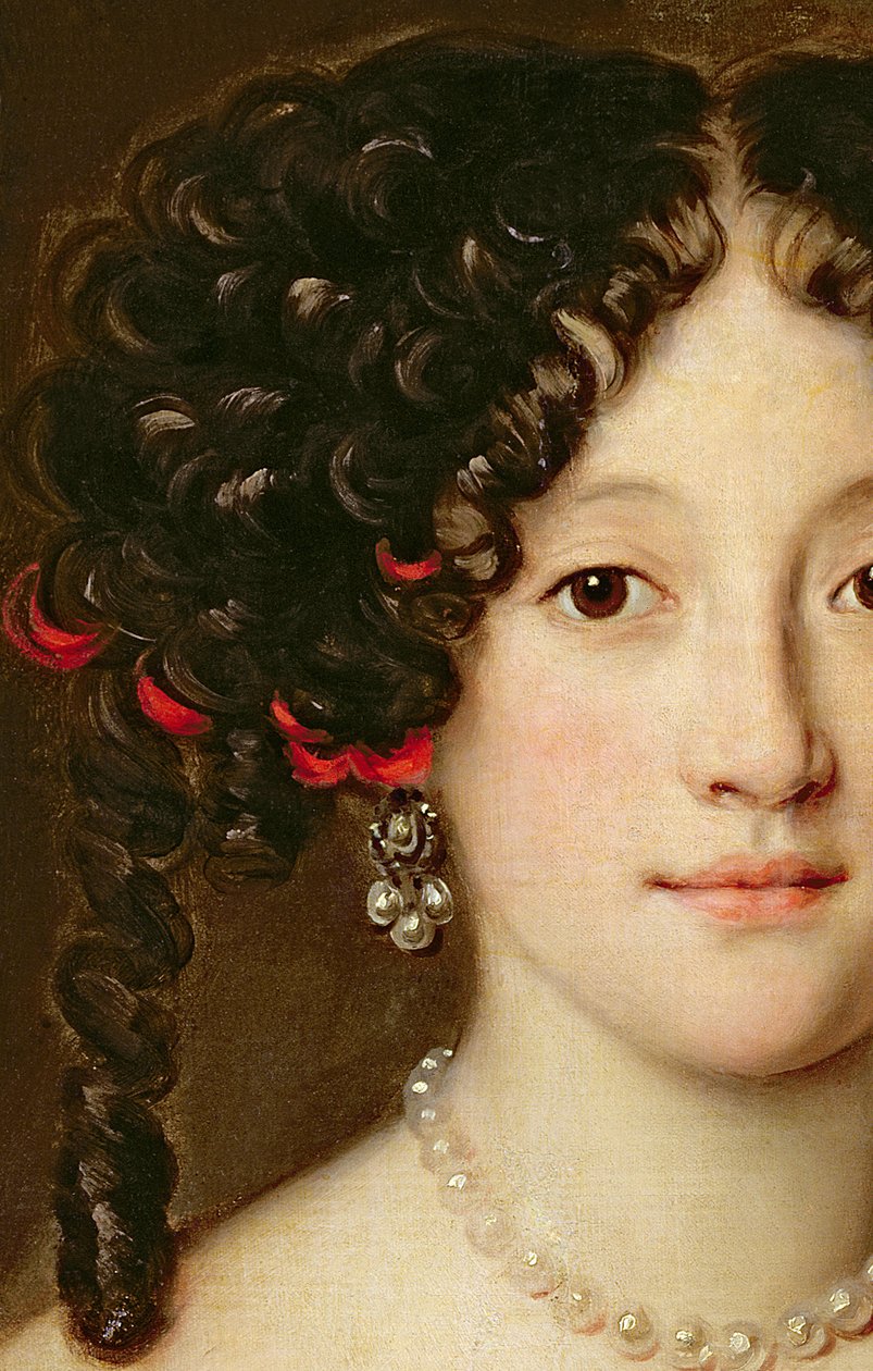 Portræt af en kvinde (detalje af 222247) af Jacob Ferdinand Voet