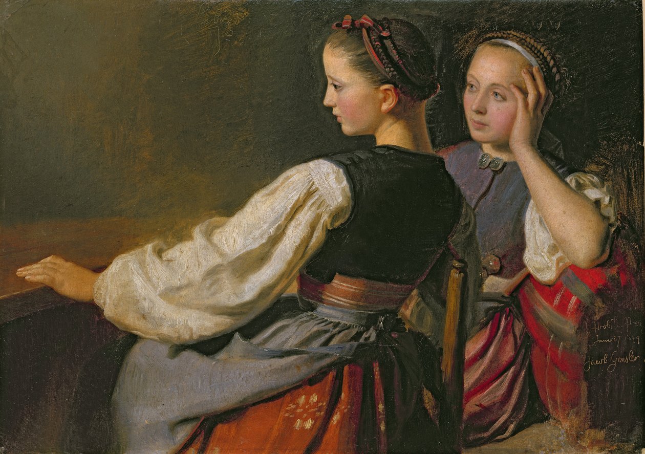 En pige fra Probsteier, 1844 af Jacob Gensler