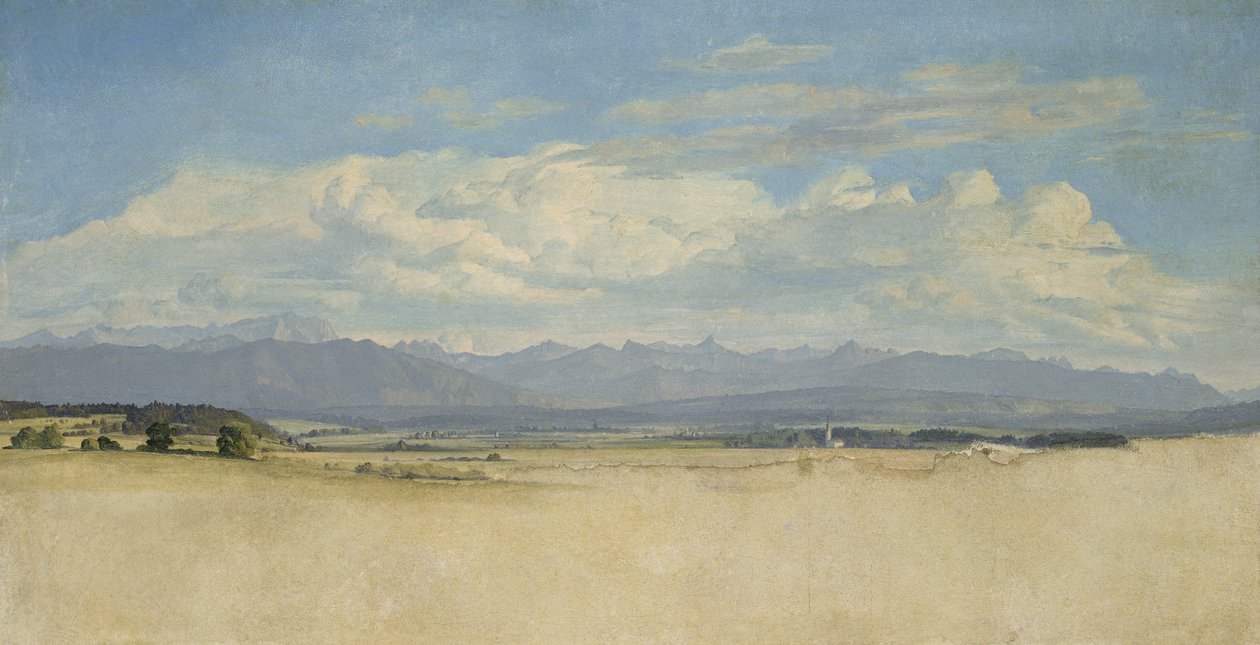 Sunny Mountainous Panorama, 1829 af Jacob Gensler