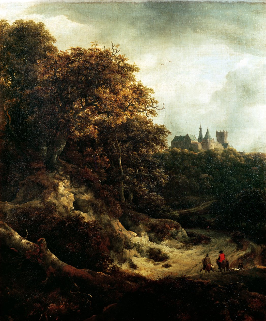 Slot i Bentheim, 1651 af Jacob van Ruisdael