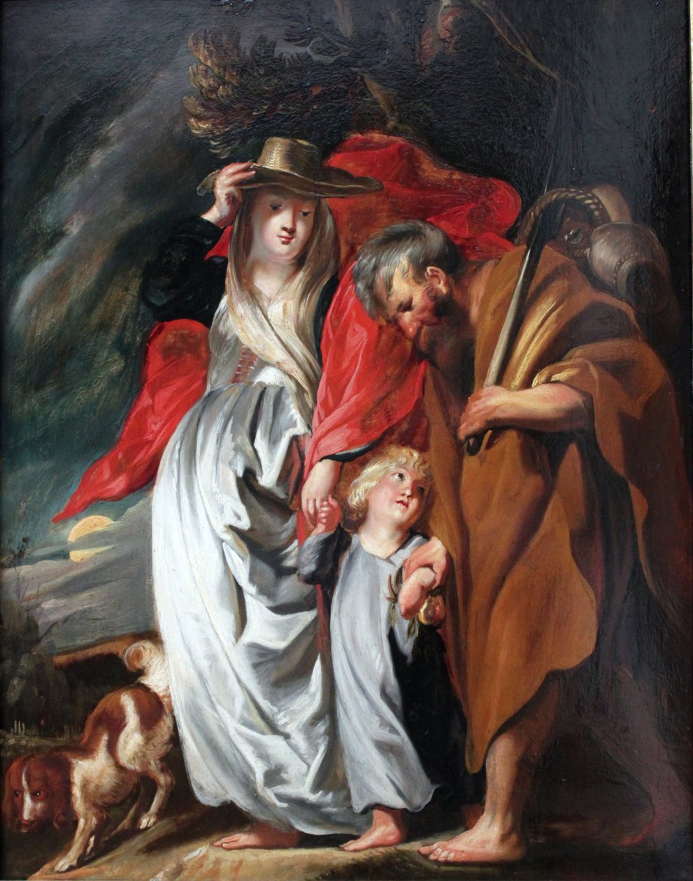 Den hellige families hjemkomst fra Egypten af Jacob Jordaens