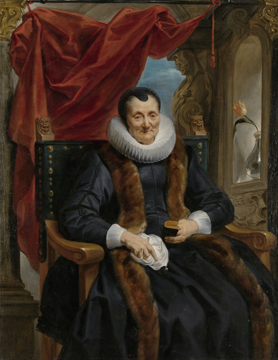 Portræt af Magdalena de Cuyper, ca.1635-1636 af Jacob Jordaens