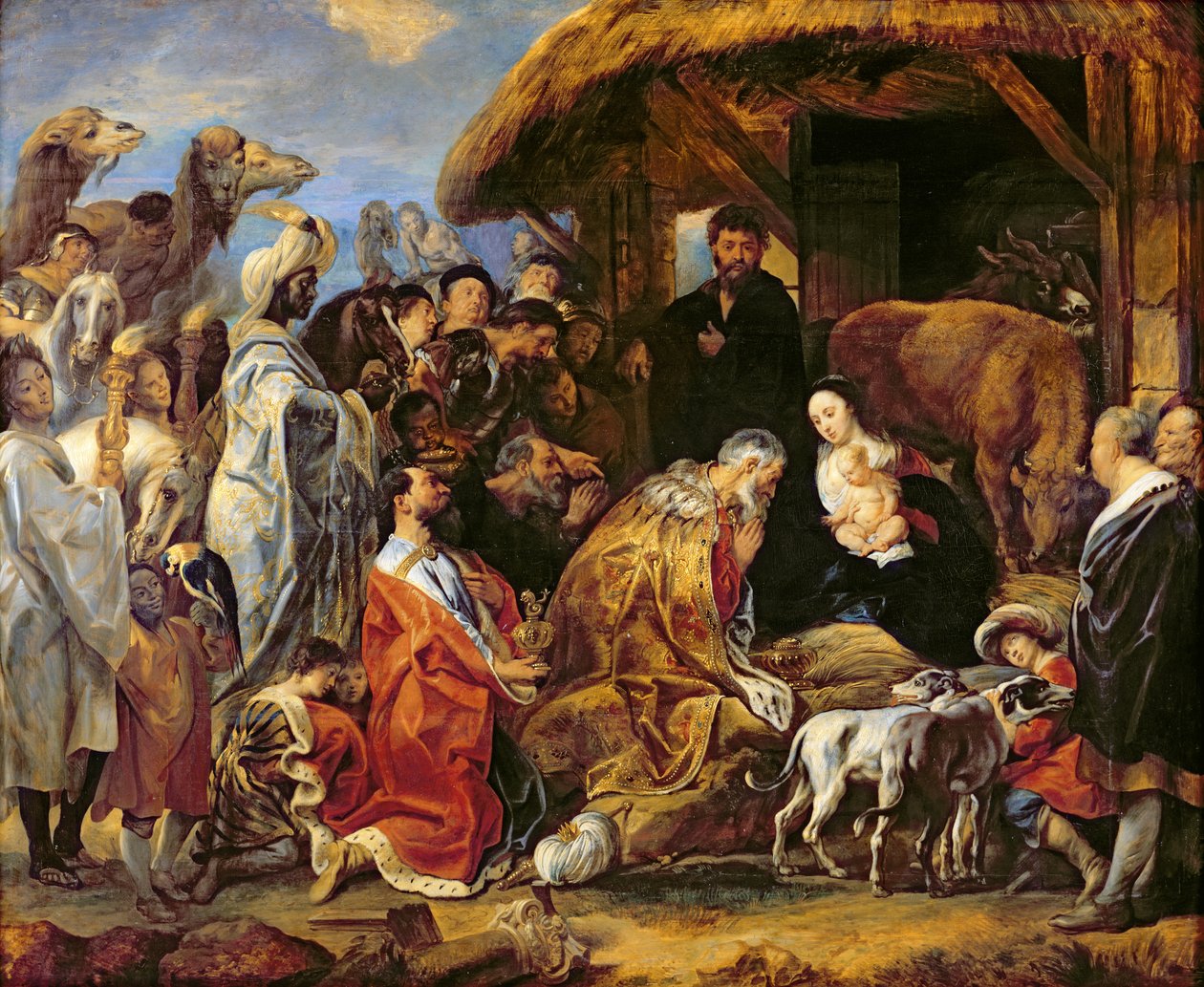 Magiernes tilbedelse af Jacob Jordaens