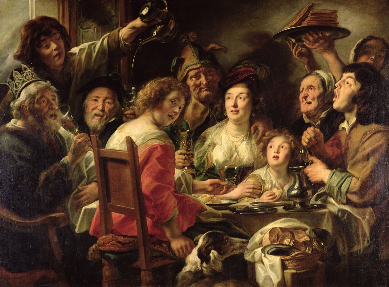 Kongen drikker af Jacob Jordaens
