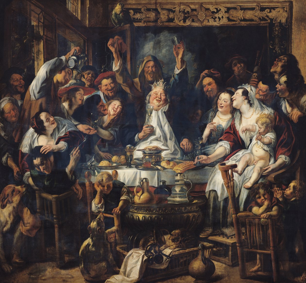Kongen drikker af Jacob Jordaens