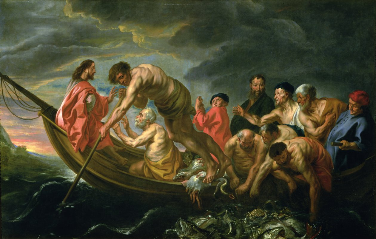 Det mirakuløse udkast til fisk, ca. 1640 af Jacob Jordaens