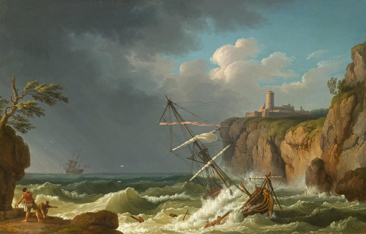 Et forlis af Jacob Philippe Hackert