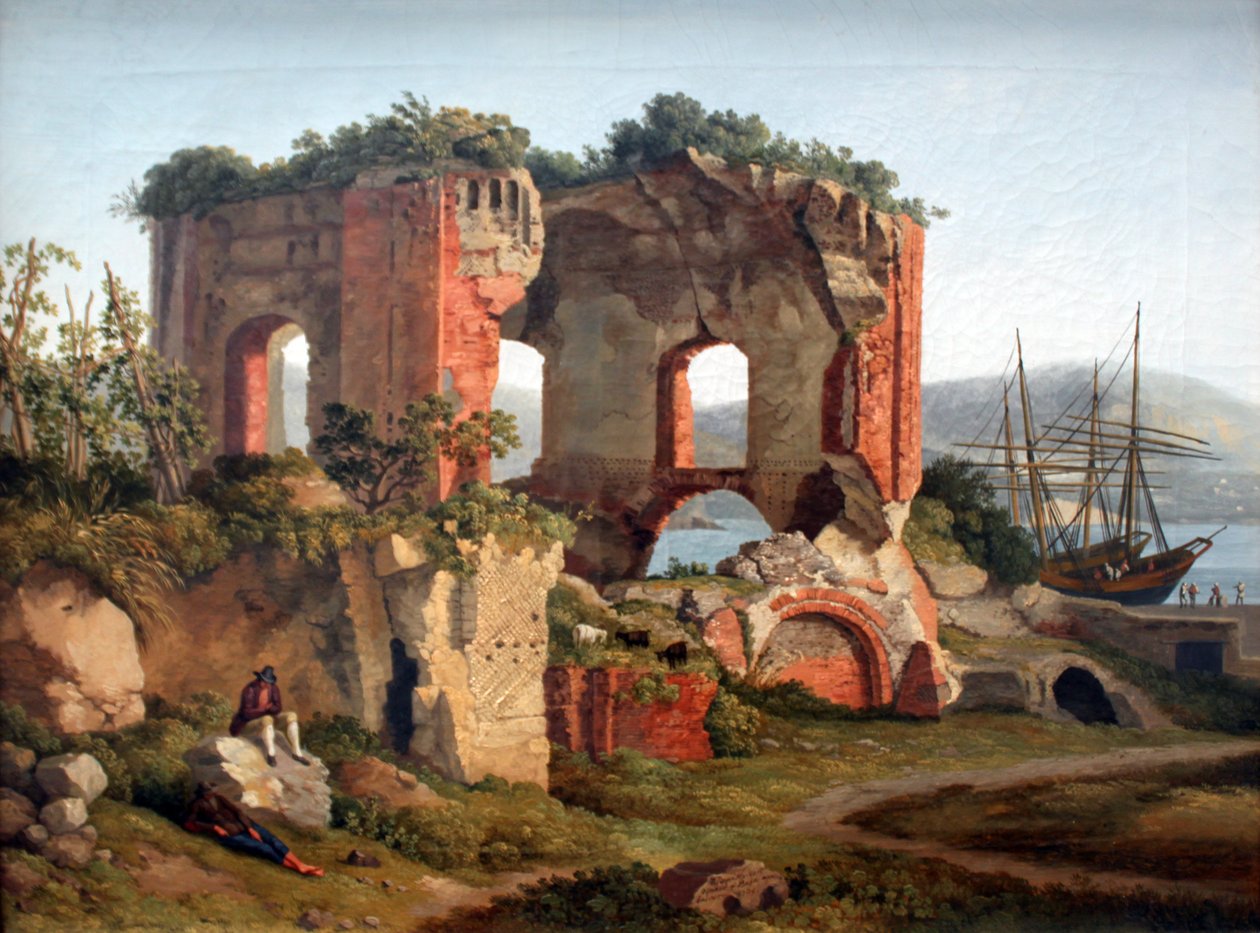 Venus-templet i Baja I af Jacob Philipp Hackert