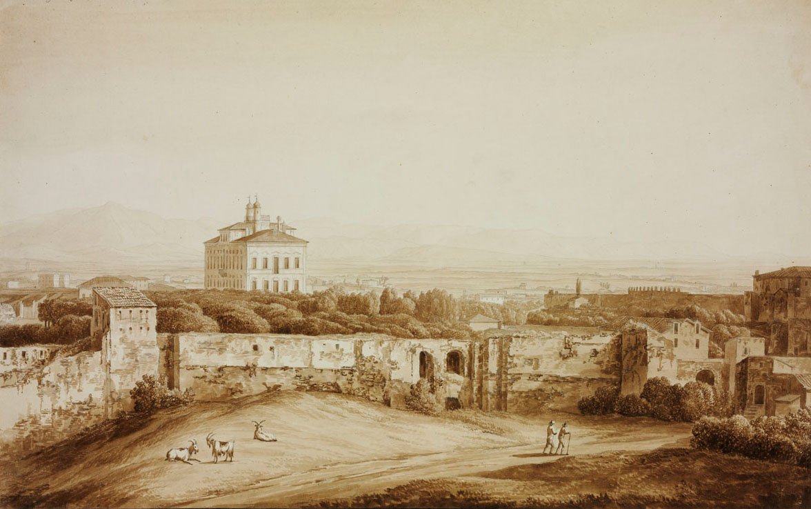 Villa Costaguto i Rom af Jacob Philippe Hackert