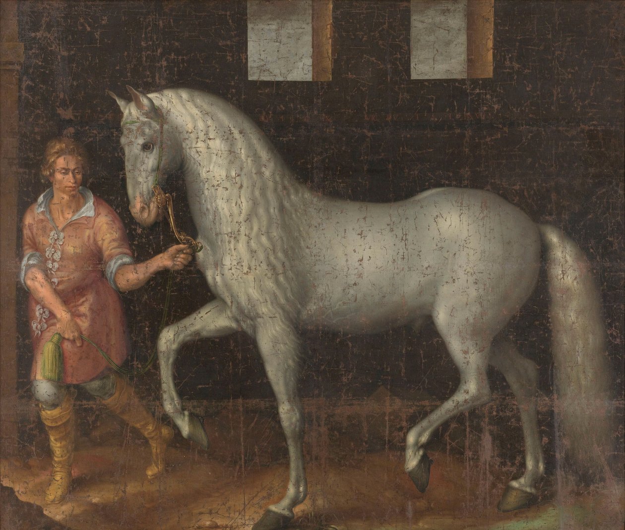 Spansk krigshest fanget i slaget ved Nieuwpoort af Jacob de Gheyn II
