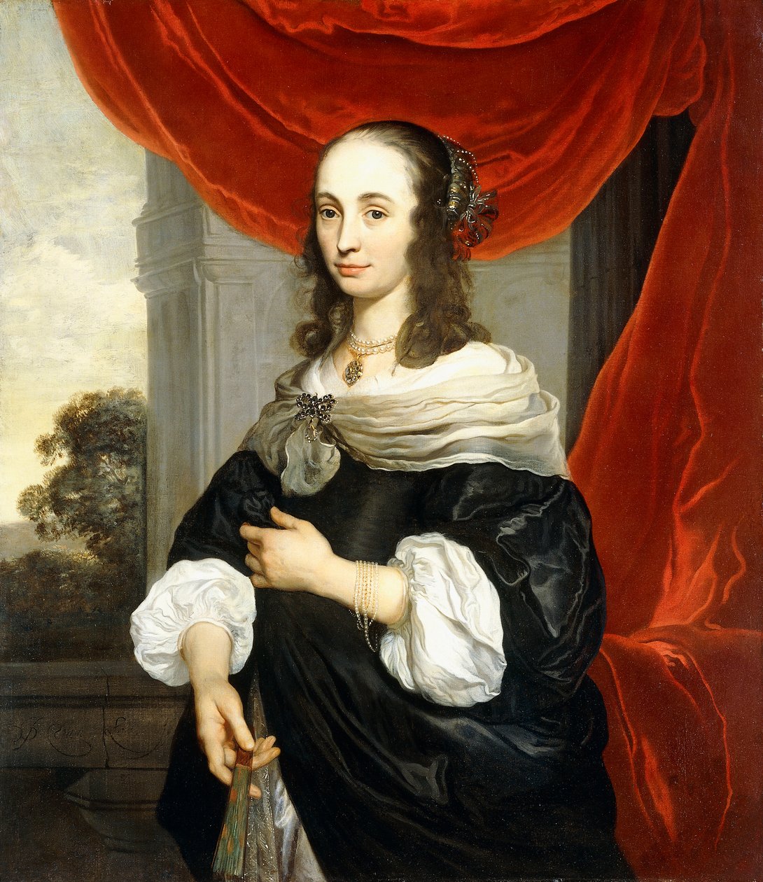 Portræt af en dame af Jacob or Jacques van Loo