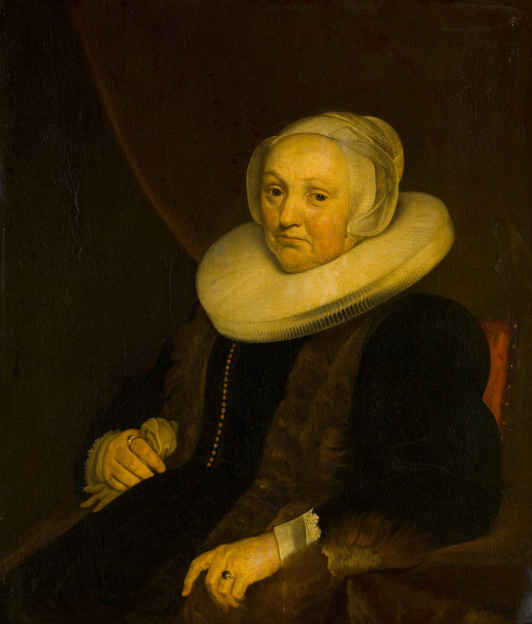 Portræt af en dame af Jacob van Loo