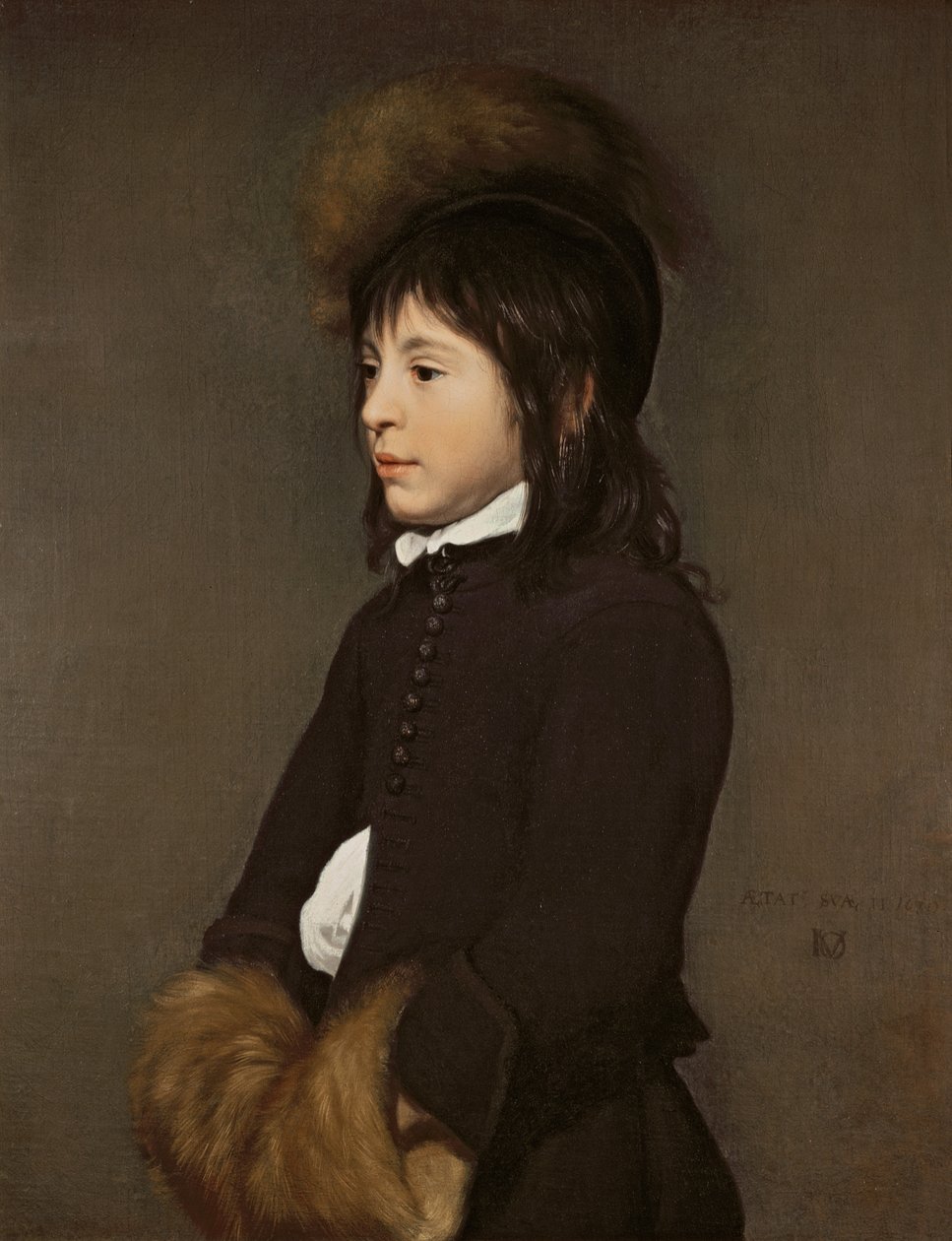 Portræt af en dreng på 11 år, 1650 af Jacob van Oost