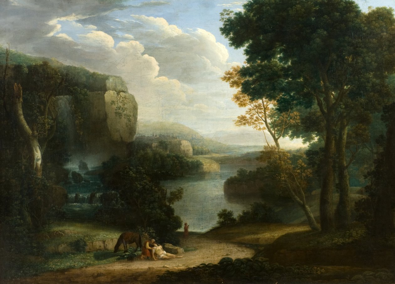 Den barmhjertige samaritaner af Jacob (attr.to) More