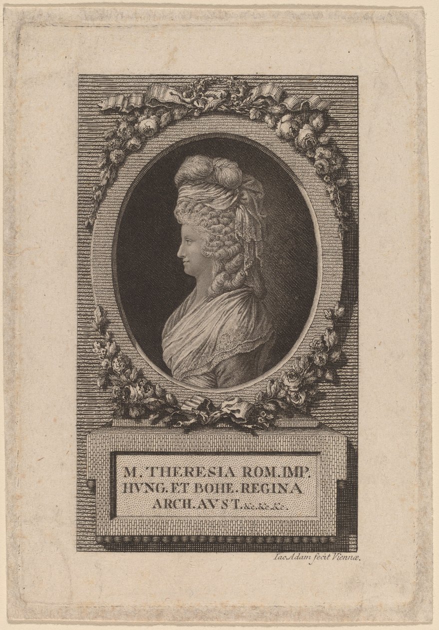 Marie-Thérèse, den hellige romerske kejserinde af Jacob Adam