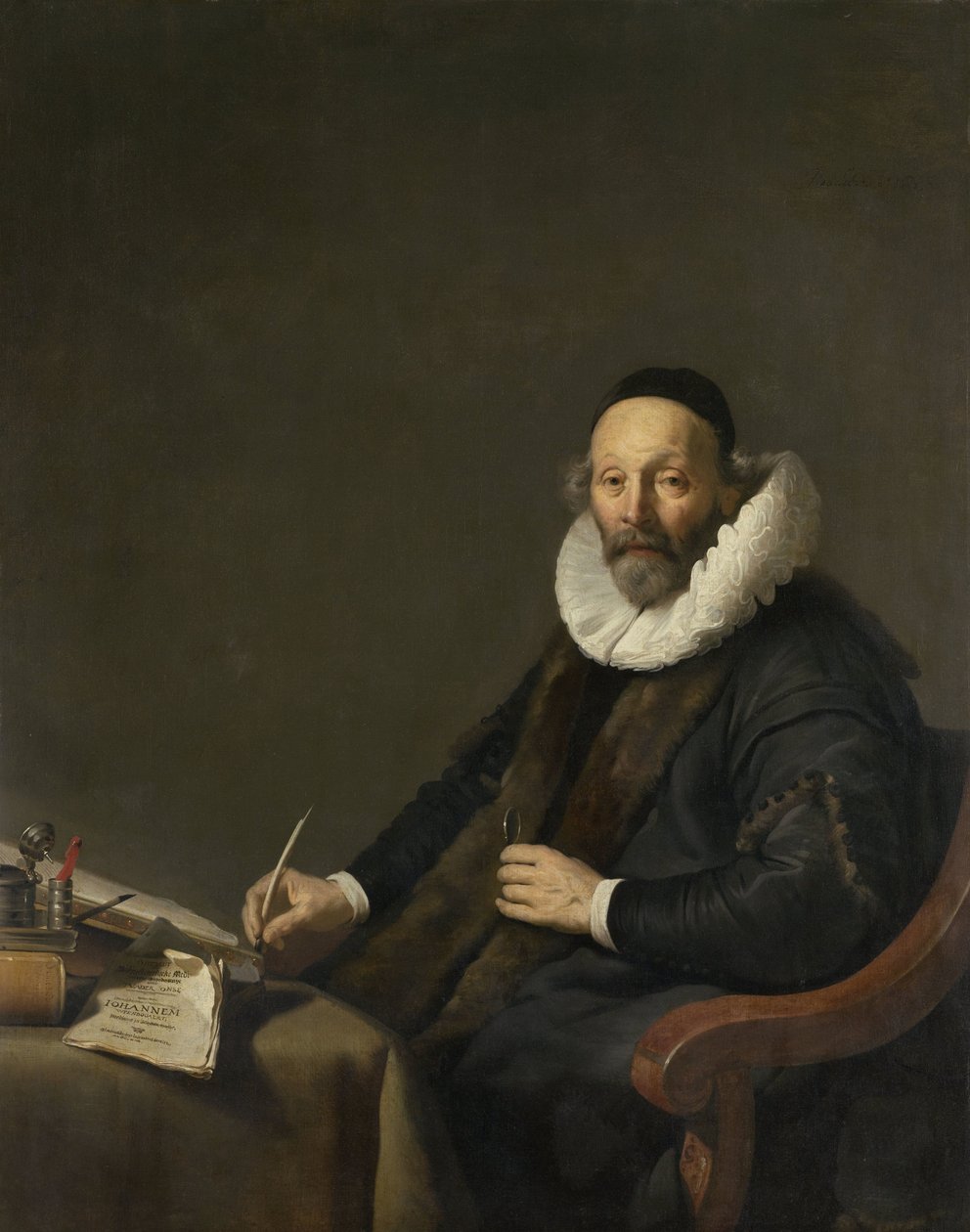 Johannes Wtenbogaert Johannes Wttenbogaert (1557-1644). Remonstrerende minister i Haag af Jacob Adriaensz. Backer