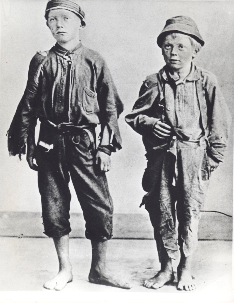 Street Arabs of New York City, ca. 1900 (s/h-billede) af Jacob August Riis