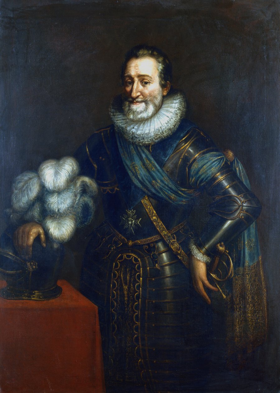 Henrik IV, første Bourbonske konge af Frankrig, c1589-1610 af Jacob Bunel