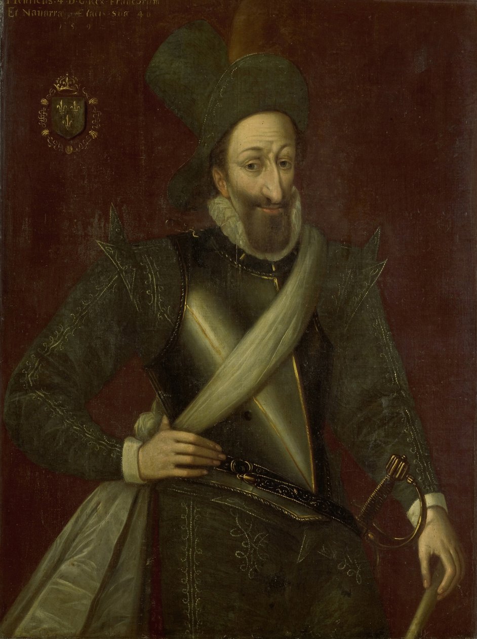 Kong Henrik IV af Frankrig, 1592 af Jacob Bunel