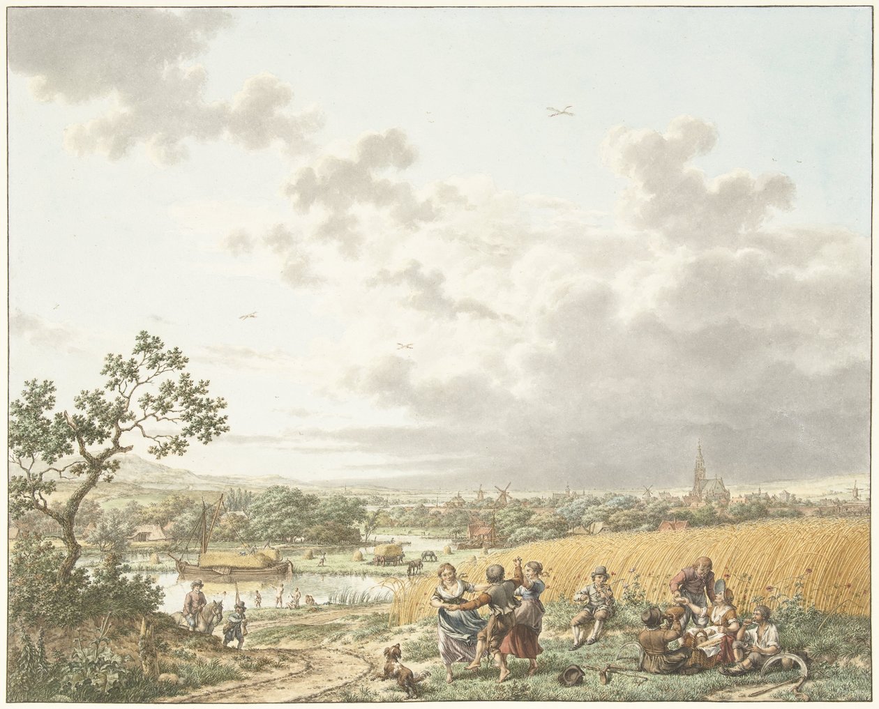 Sommer, eftermiddag og himmel De fire årstider, tidspunkter på dagen og elementer (serietitel) af Jacob  Cats