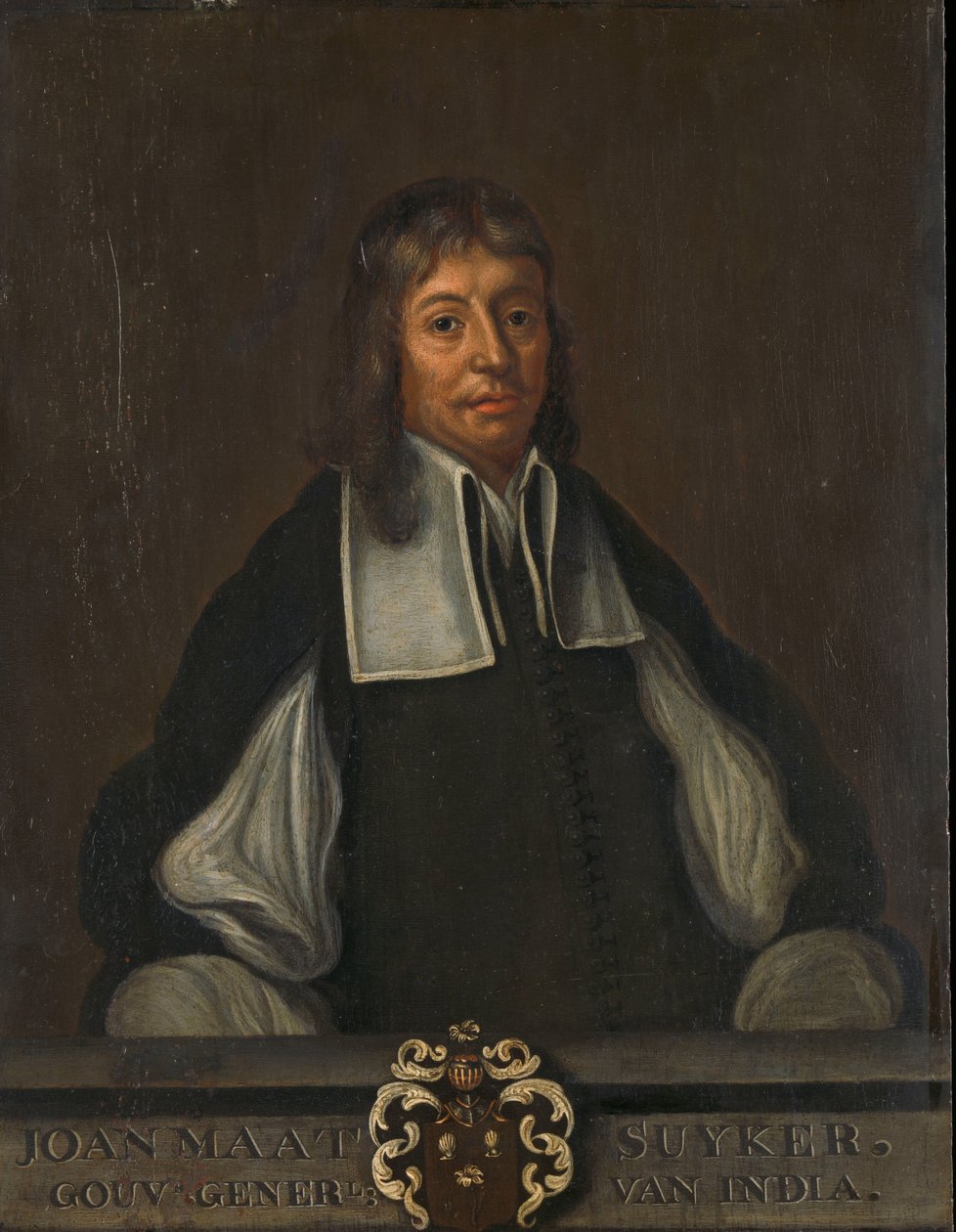 Portræt af Joan Maetsuyker, generalguvernør i Hollandsk Ostindien af Jacob Coeman (copy after)