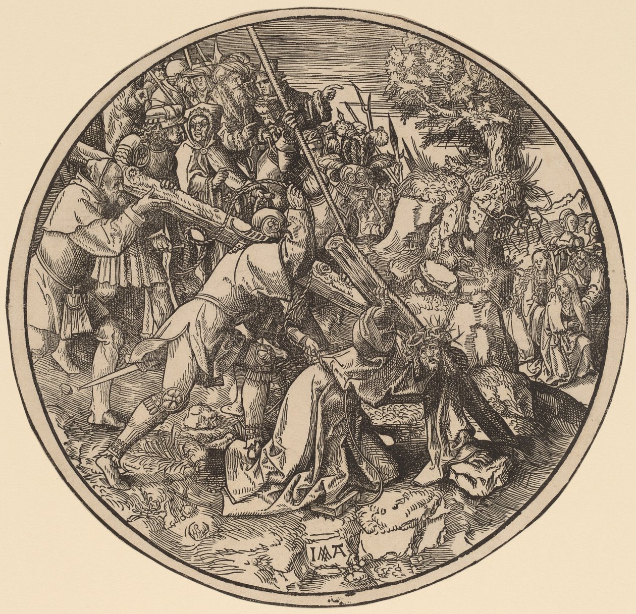 Kristus bærer korset af Jacob Cornelisz van Oostsanen
