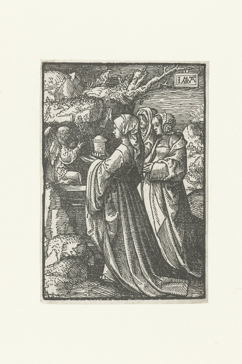 De tre Maryer ved den tomme grav The Little Passion (serietitel) af Jacob Cornelisz van Oostsanen