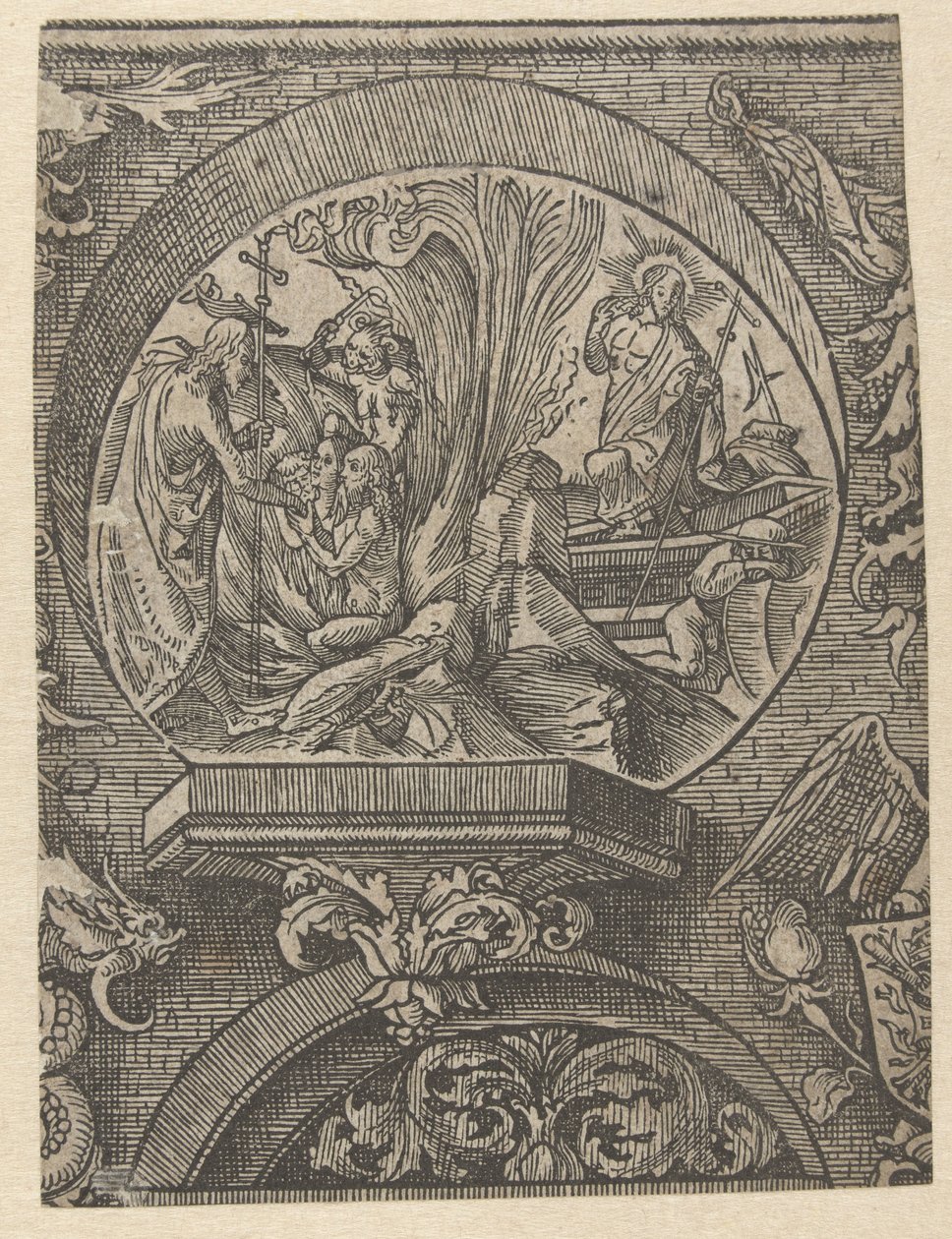 Kristi himmelfart og opstandelse The Creed (serietitel) af Jacob Cornelisz van Oostsanen