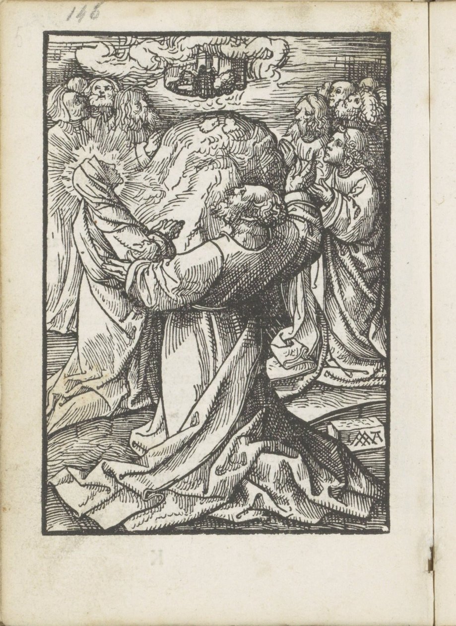 Kristi Himmelfartsdag The Little Passion (serietitel) af Jacob Cornelisz van Oostsanen