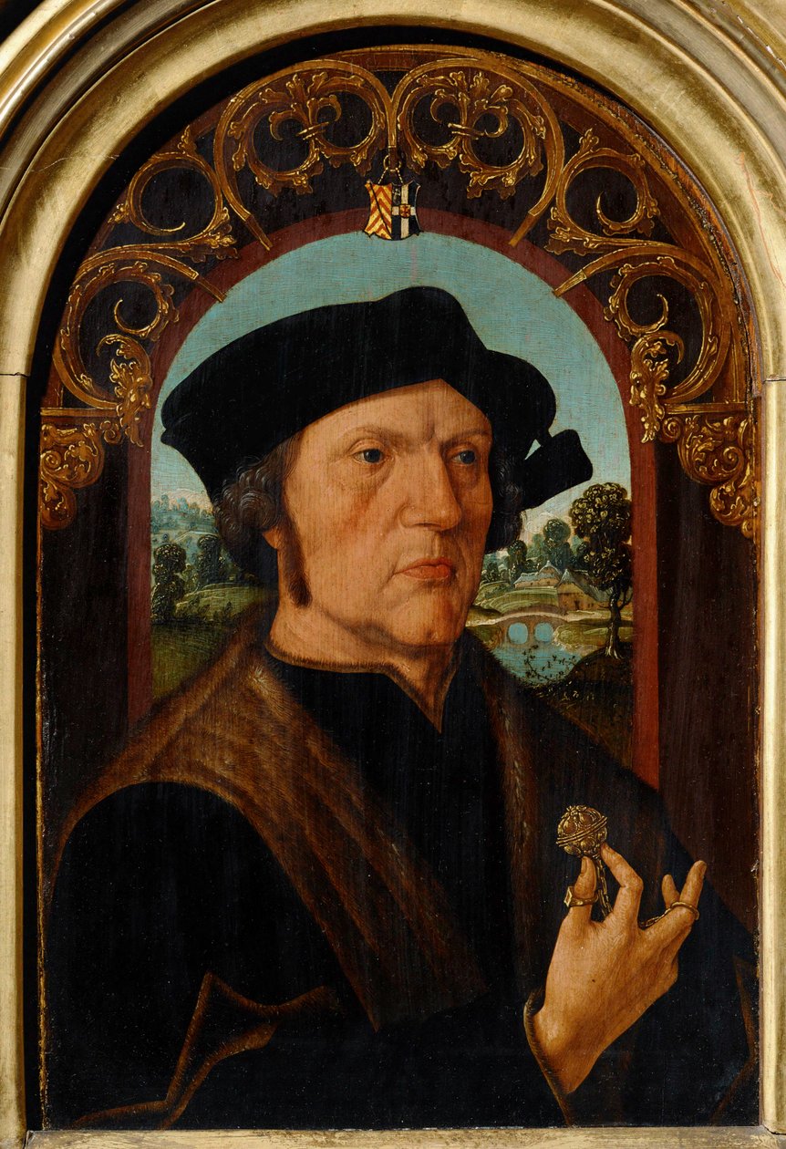 Jan Geritsz van Egmond, Bailli de Nieuwburg ... af Jacob Cornelisz van Oostsanen