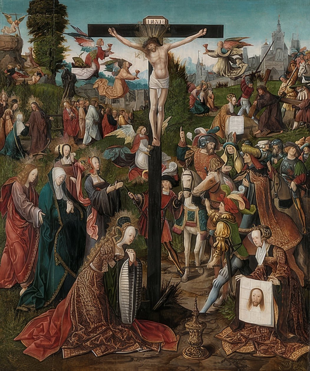 Kristi korsfæstelse. Omkring 1507-10 af Jacob Cornelisz van Oostsanen