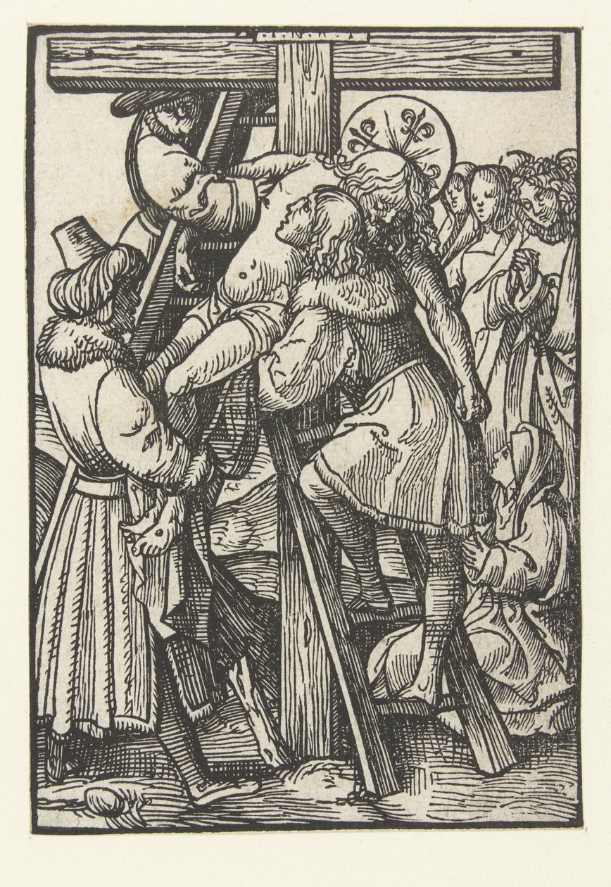 Nedstigning fra korset The Little Passion (serietitel) af Jacob Cornelisz van Oostsanen