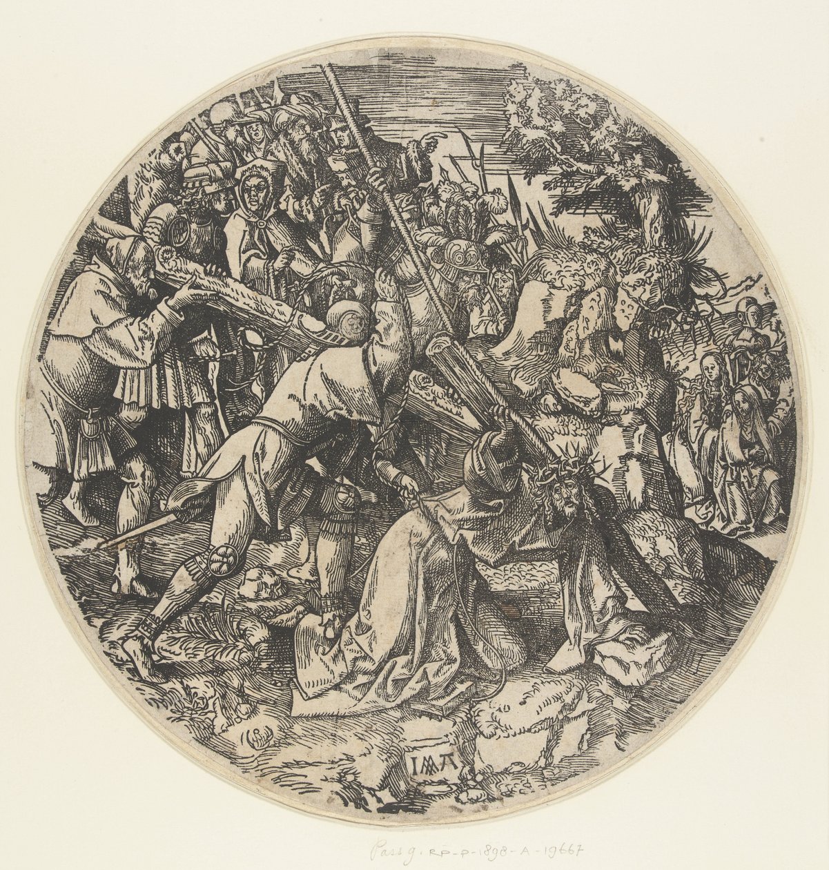 At bære korset The Round Passion (serietitel) af Jacob Cornelisz van Oostsanen