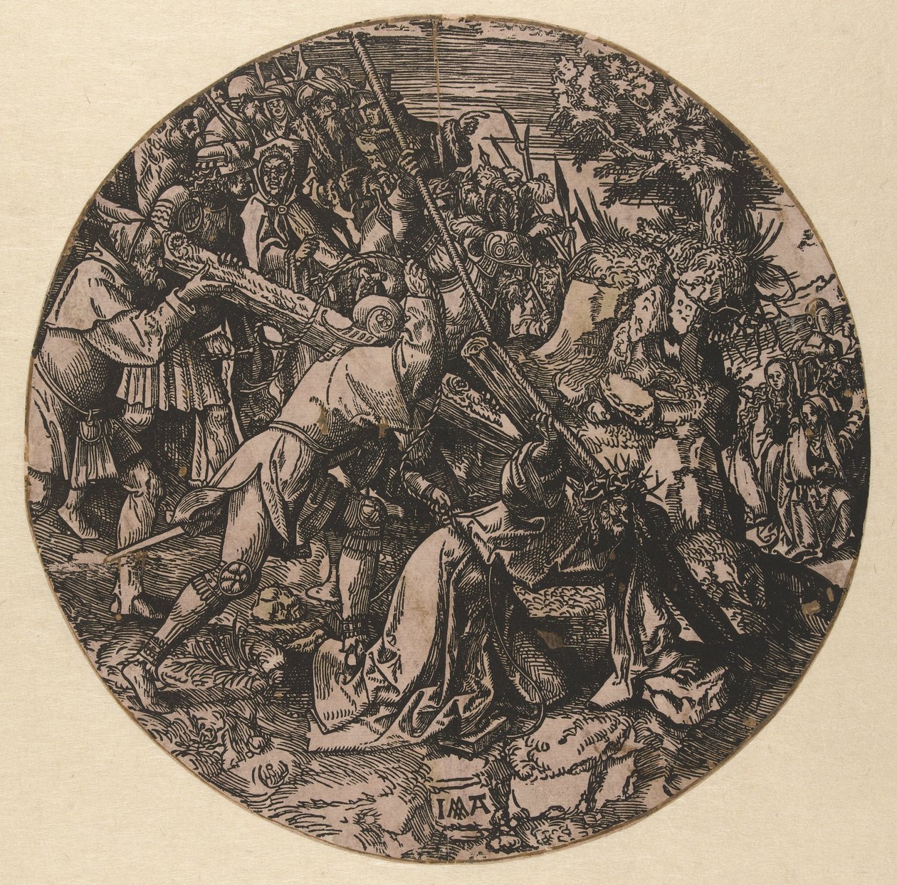 At bære korset The Round Passion (serietitel) af Jacob Cornelisz van Oostsanen