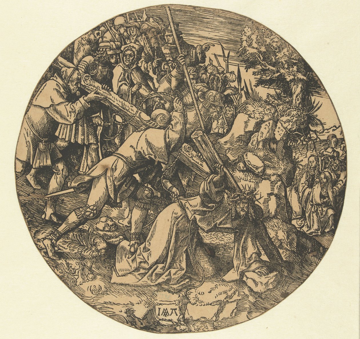At bære korset The Round Passion (serietitel) af Jacob Cornelisz van Oostsanen