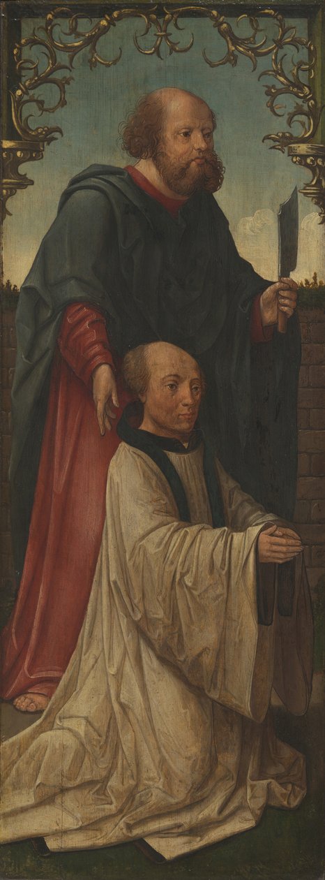Sankt Matthias og en donor, Sankt Andreas omvendt, 152025 af Jacob Cornelisz. van Oostsanen
