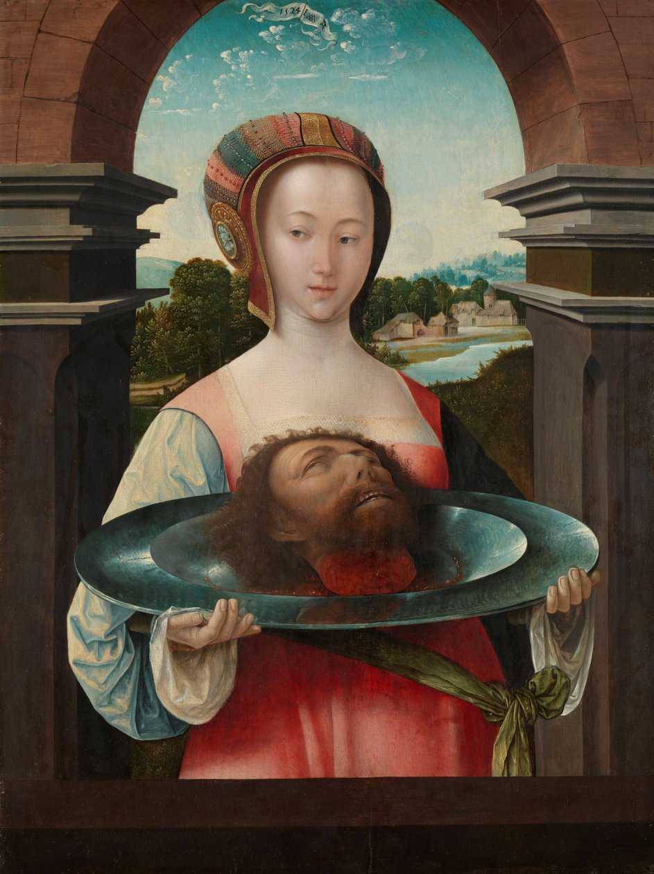 Salome med Johannes Døberens hoved af Jacob Cornelisz van Oostsanen