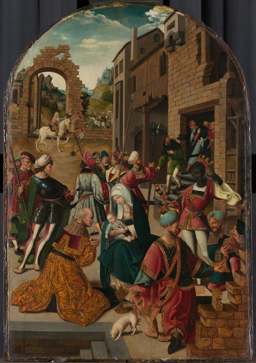 Magiernes tilbedelse, ca. 1510 af Jacob Cornelisz van Oostsanen