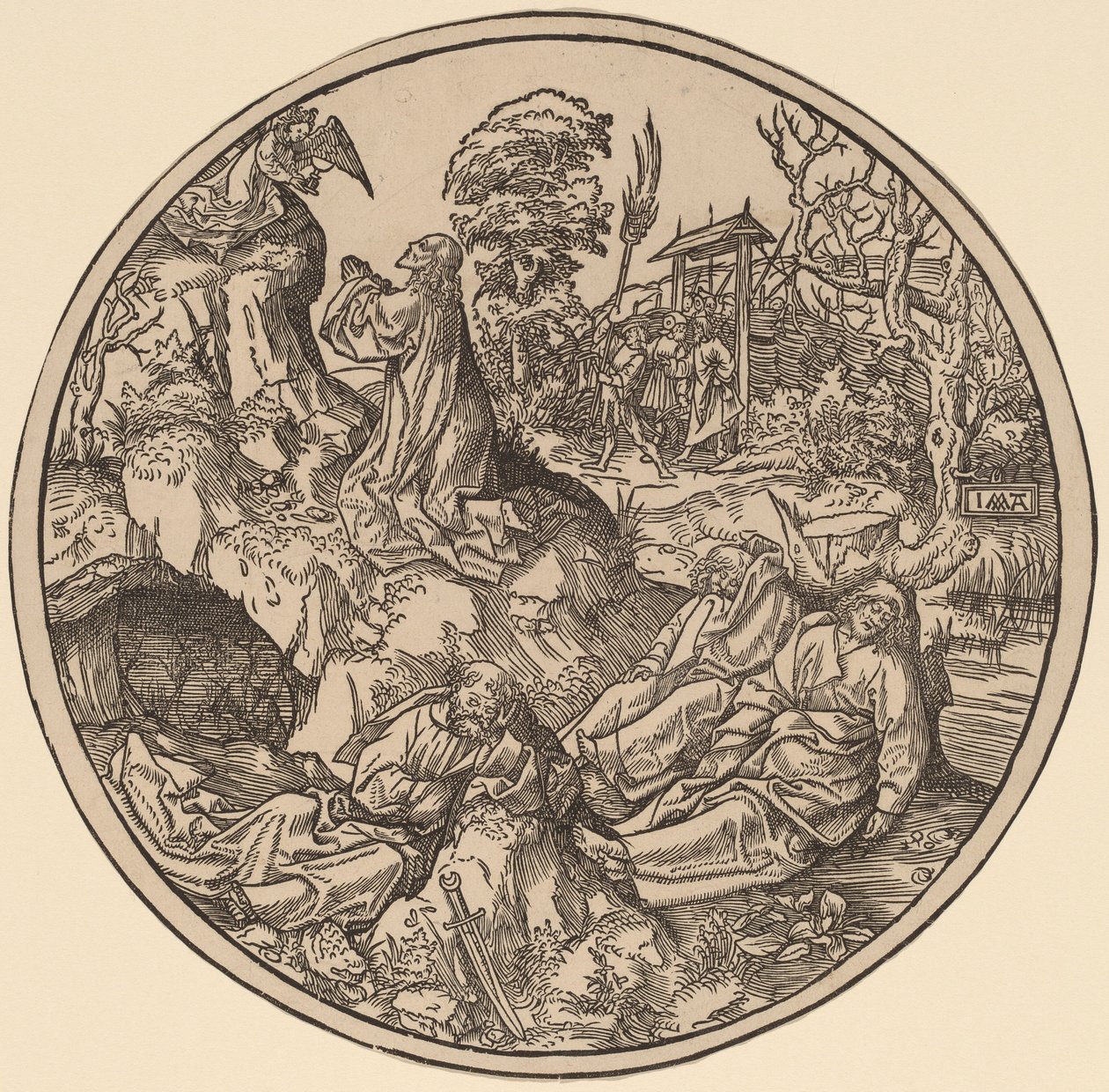 Kvalen i haven af Jacob Cornelisz van Oostsanen