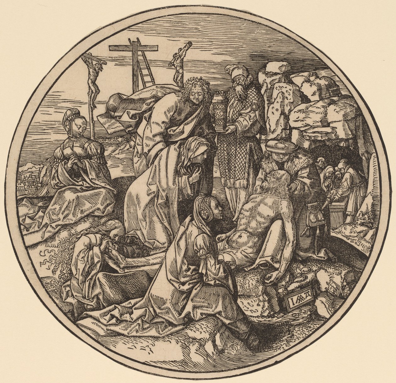 Klagesangen og begravelsen af Jacob Cornelisz van Oostsanen