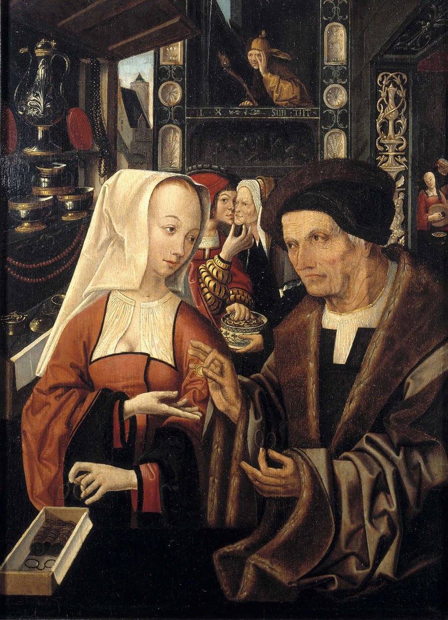 Brillesælgeren af Jacob Cornelisz van Oostsanen