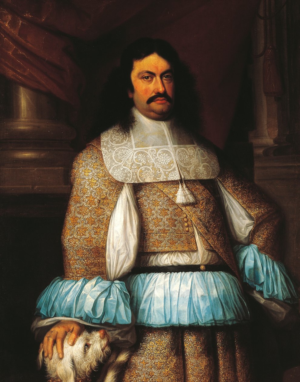 Parman ja Piacenzan ja Castron herttuan Ranuccio II Farnesen (1630-1694) muotokuva, Jacob Denysin (1644-1708) maalaus, yksityiskohta. af Jacob Denys